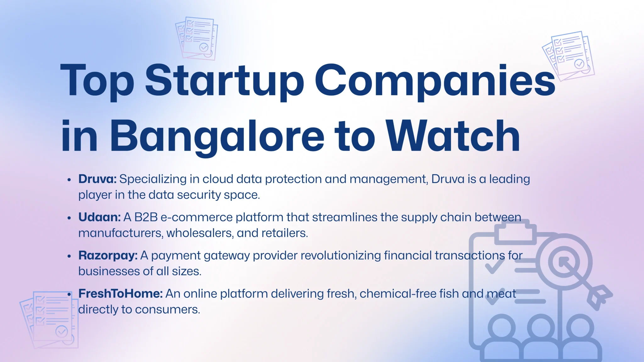 Bengalurus Startup Scene