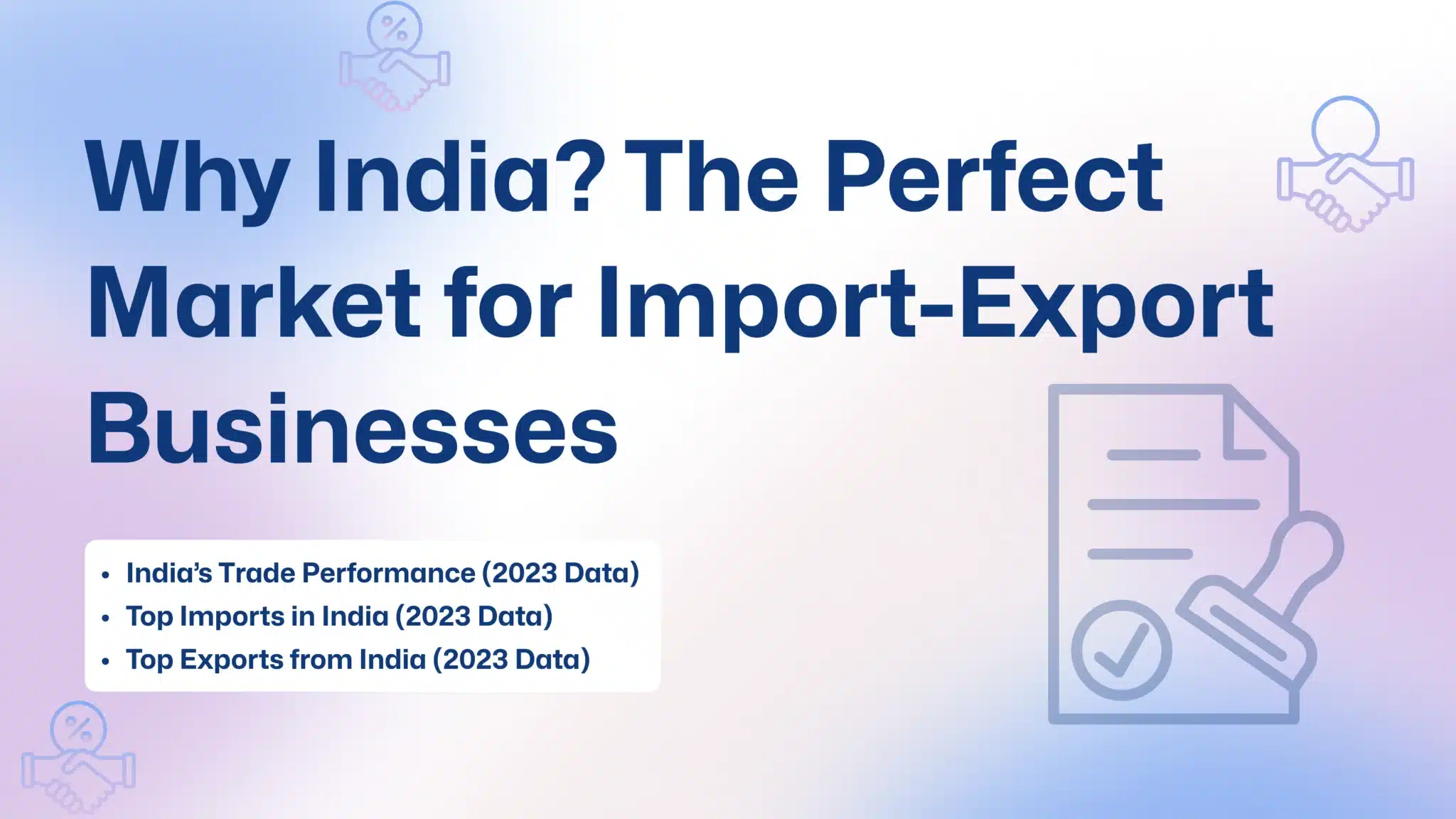 Import Export Business India