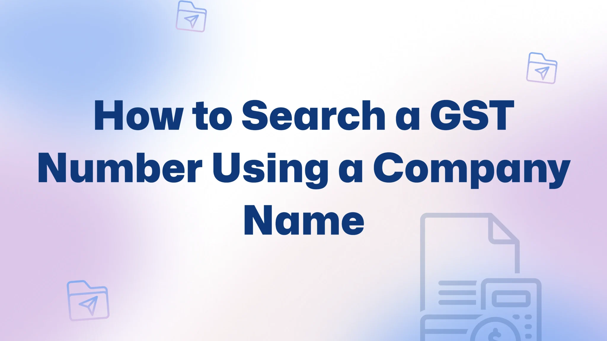 search GST Number