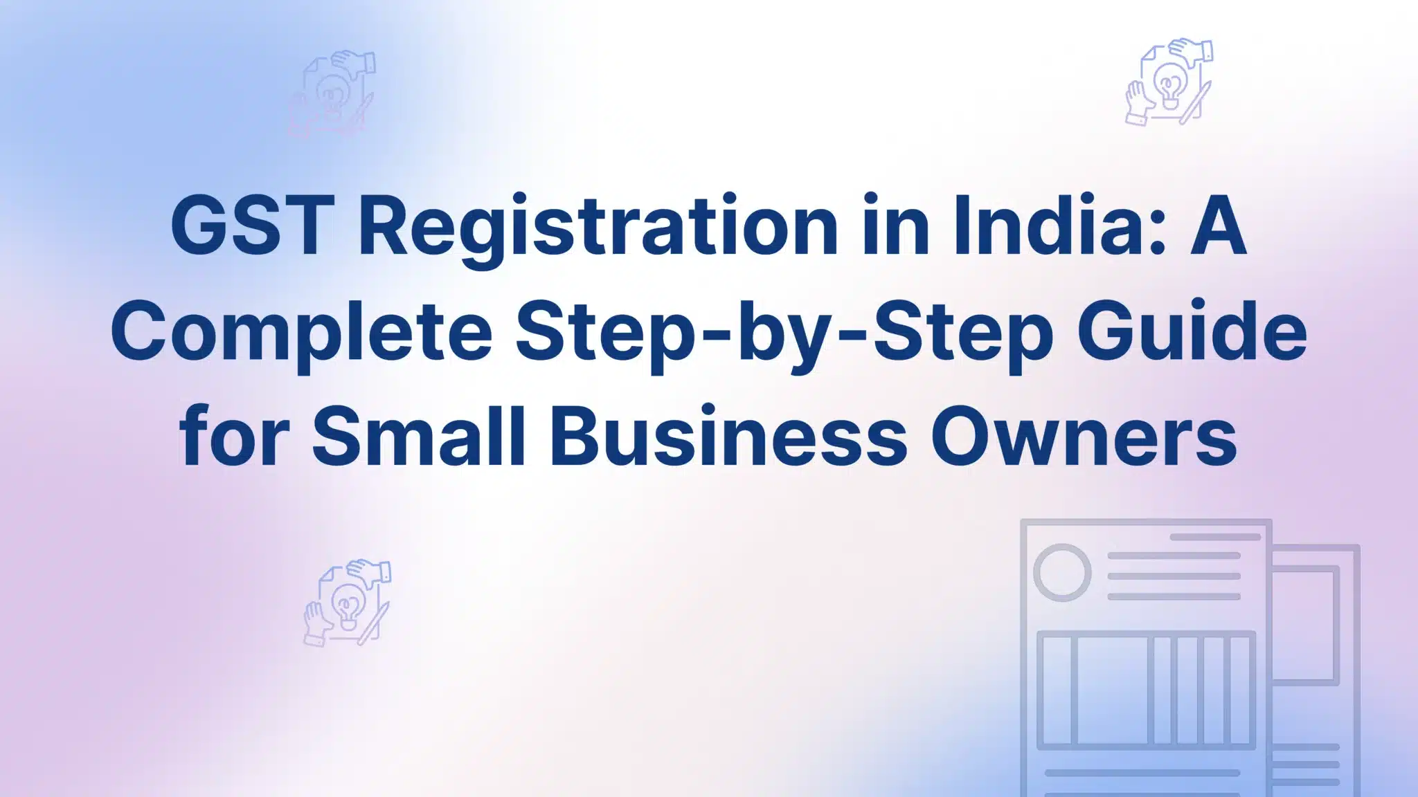 Online GST Registration - FinGuru India