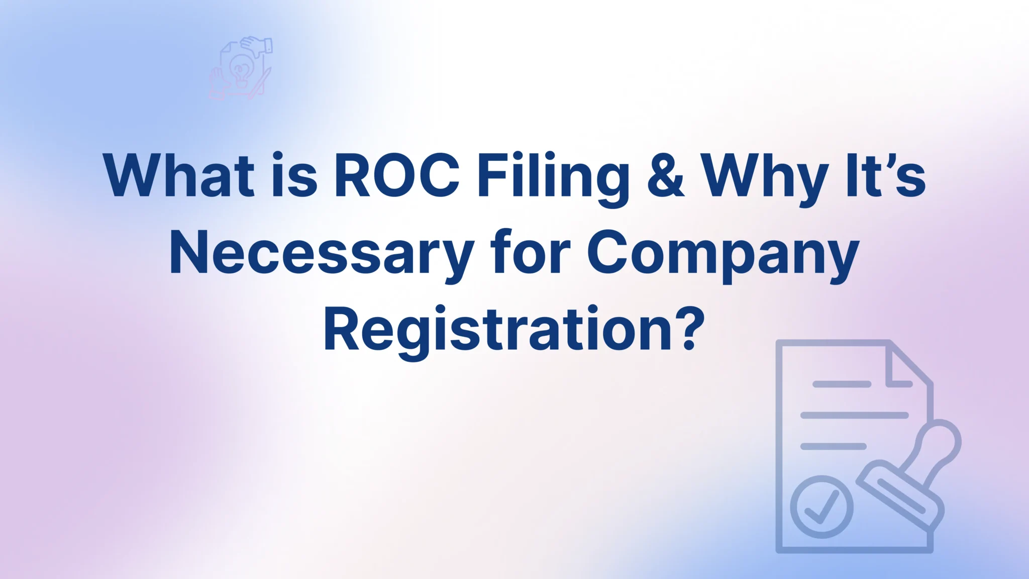 ROC Filing - FinGuru India