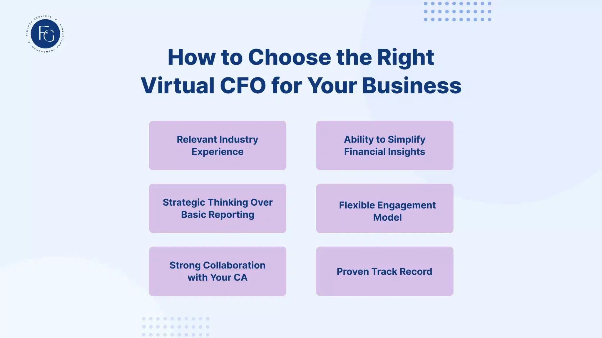 Right Virtual CFO for Your Business - FinGuru India