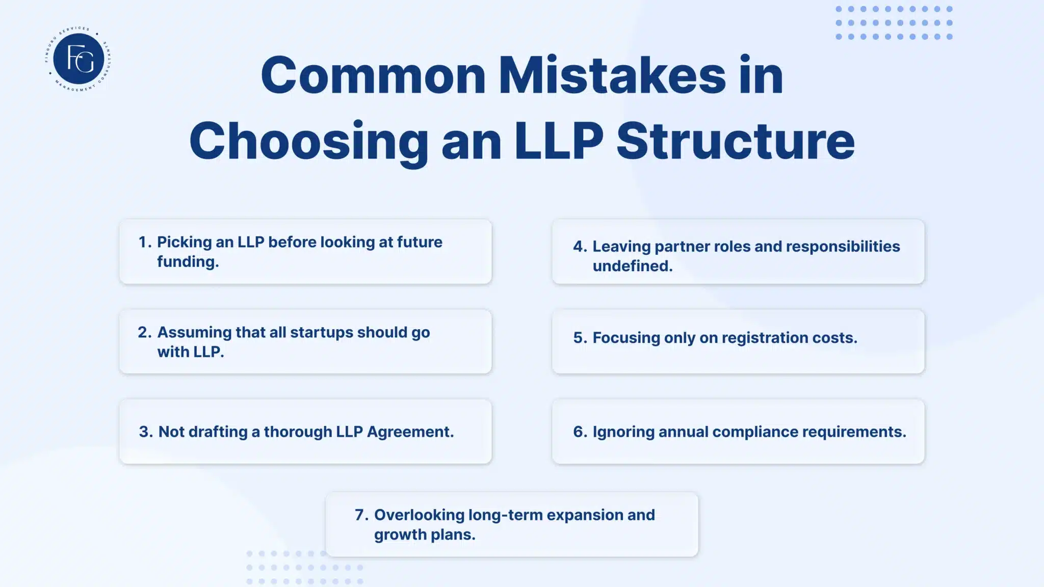 Common Mistakes in Choosing an LLP Structure - FinGuru India