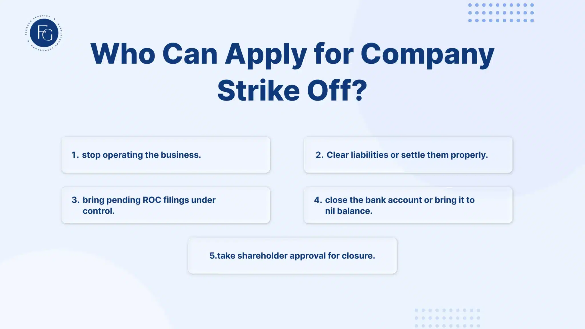 Company Strike Off Fees India - FinGuru India