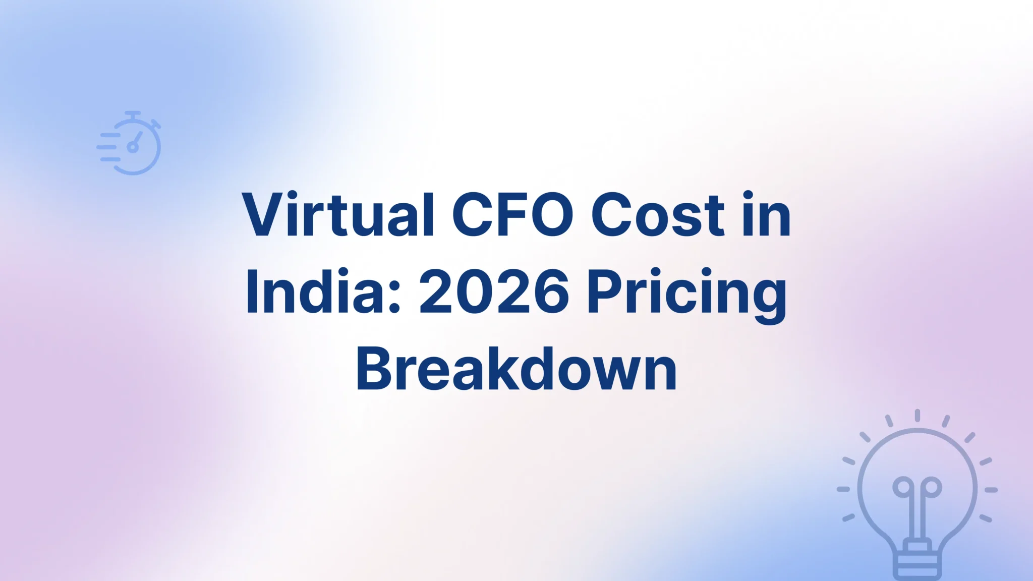 Virtual CFO Cost in India - FinGuru India